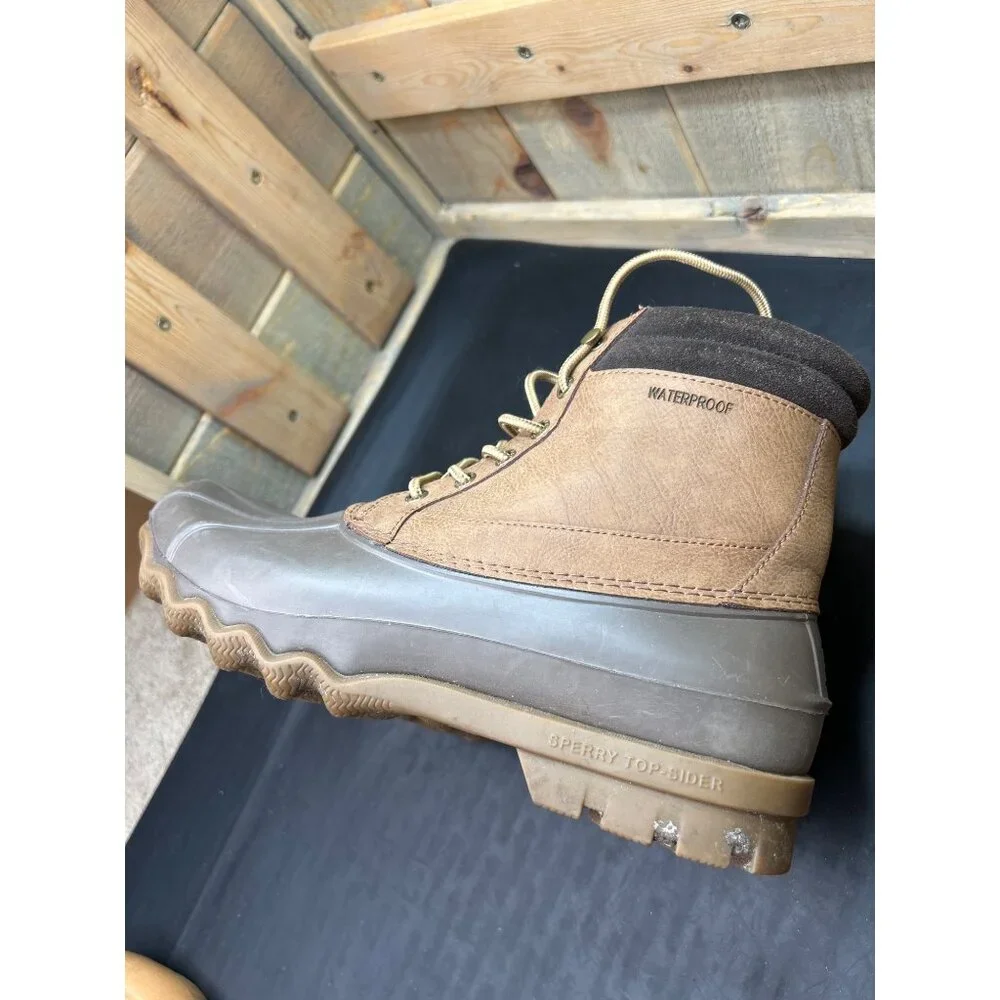 Sperry Men's Top-Sider Duck Boot Waterproof Brown Men Sz 9 STS14140
